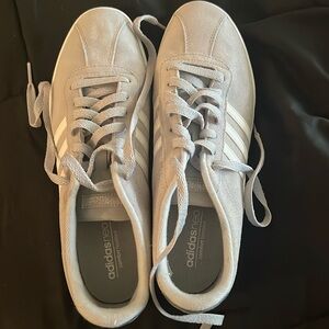 Gray adidas sneakers